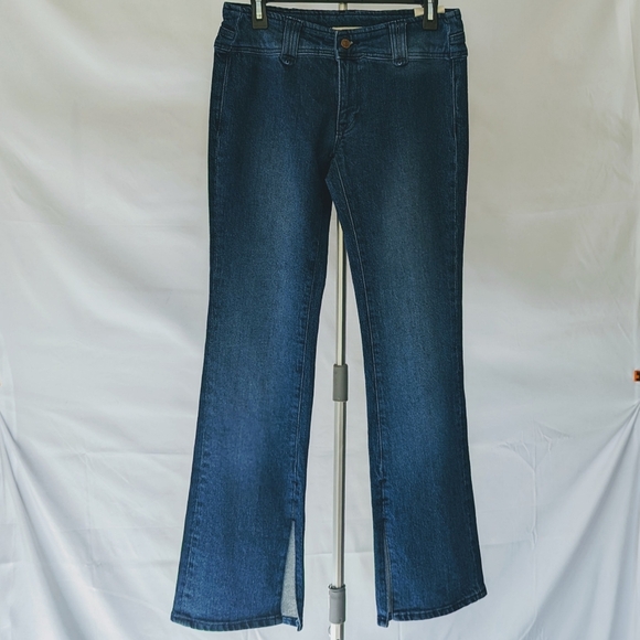 Free People We The Free Jeans Stillwater Low Rise Slim Flare Indigo Blue 26 NWT - Picture 2 of 15